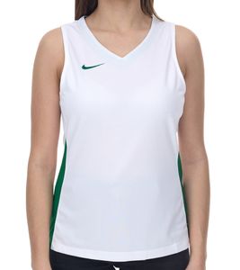 Canotta da donna NIKE Team Basketball con maglia sportiva DryFit maglia da allenamento NT0211-104 bianco/verde Canotta da donna NIKE Team Basketball con maglia sportiva DryFit maglia da allenamento NT0211-104 bianco/verde