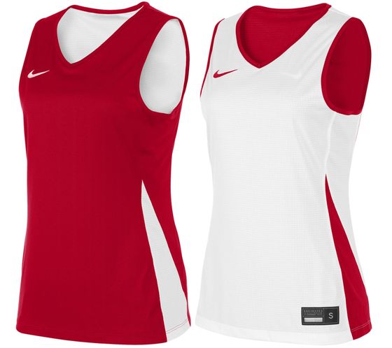 NIKE Team Basketball Reversible Women's Tank Top with Dri-FIT Technology Training Shirt Reversible Sports Shirt NT0213-657 Red/White