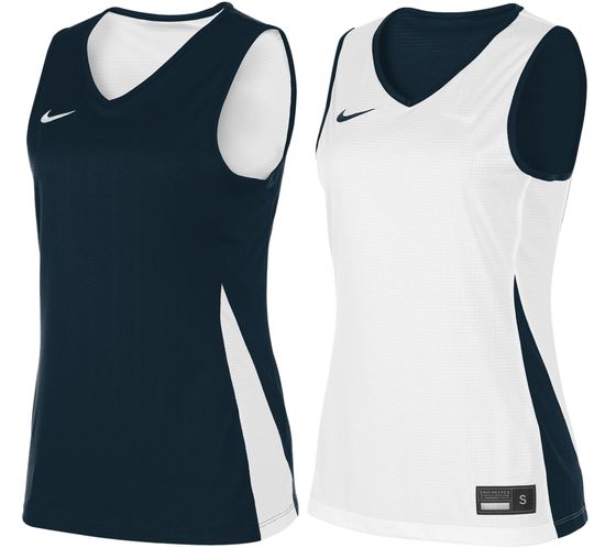 NIKE Team Basketball Reversible Women's Tank Top with Dri-FIT Technology Training Shirt Reversible Sports Shirt NT0213-451 Navy/White