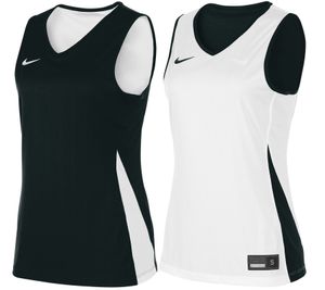 NIKE Team Basketball Débardeur réversible pour femme avec technologie Dri-FIT Chemise d'entraînement Chemise de sport réversible NT0213-010 Noir/Blanc