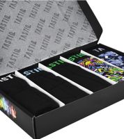 Pack of 5 TASTIQ men's boxer shorts in a gift box with space print cotton underpants Tas/1/BCX5/SPAC black/colorful Pack of 5 TASTIQ men's boxer shorts in a gift box with space print cotton underpants Tas/1/BCX5/SPAC black/colorful
