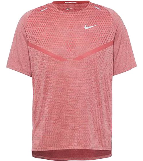 NIKE Dri-Fit ADV men's sports shirt, sustainable training shirt with ventilating knit material DM4753-655 rust red