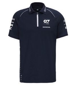 ALPHATAURI Formula 1 F1 men's cotton shirt polo shirt leisure shirt SAT23024 dark blue