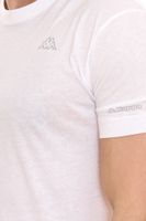 10er Sparpack Kappa Herren Baumwoll-Shirt Rundhals-Shirt mit kleinem Logo-Patch Sparpack Kurzarm-Shirt 711169 A1C Weiß 10er Sparpack Kappa Herren Baumwoll-Shirt Rundhals-Shirt mit kleinem Logo-Patch Sparpack Kurzarm-Shirt 711169 A1C Weiß