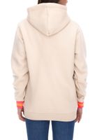 ZWILLINGSHERZ Hoodie Damen Kapuzen-Pullover mit Statement Print Baumwoll-Sweater Dunkelblau oder Beige