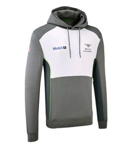 BENTLEY pull de tous les jours pour hommes avec capuche sweat-shirt Motorsport B14H2 gris/blanc