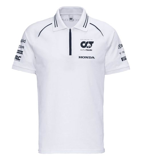 ALPHATAURI Formula 1 F1 men's cotton shirt polo shirt leisure shirt SAT23024 white