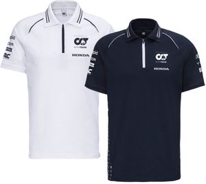 ALPHATAURI Formula 1 F1 men's cotton shirt polo shirt leisure shirt SAT23024 white or dark blue