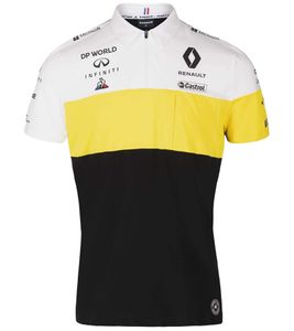 Le Coq Sportif Fomel 1 F1 Renault men's polo shirt short-sleeved shirt cotton shirt 2010954 black/white/yellow