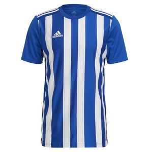 adidas Striped 21 men's sports shirt sustainable training shirt with AEROREADY technology striped fitness top GH7321 royal blue/white