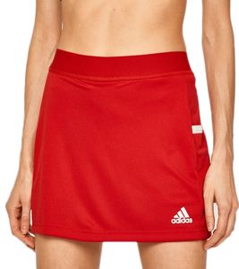 adidas women's sustainable sports shorts fitness skirt with ClimaLite technology everyday skort mini skirt DX7307 red