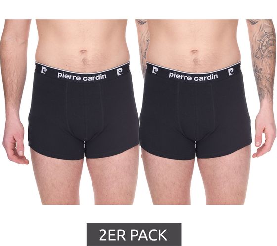 2er Pack Pierre Cardin Herren Baumwoll-Boxershorts Unterwäsche R808 6990 Schwarz