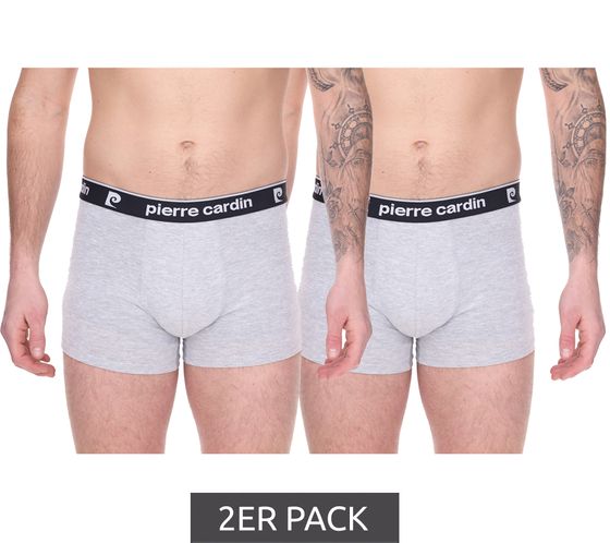 2er Pack Pierre Cardin Herren Baumwoll-Boxershorts Unterwäsche R808 6500 Grau