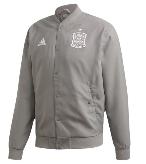 adidas Spanien Saisonal Spezial Herren Trainings-Jacke im College-Style Übergangs-Jacke FR6675 Grau