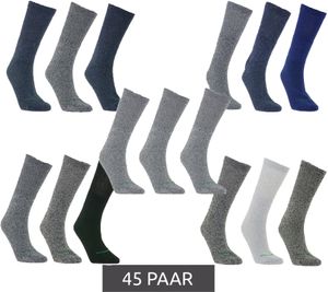 45 pairs of primair socks. Sustainable leisure socks, cotton socks, long knitted socks 53200 black/white/light grey/dark grey