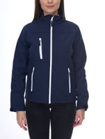 Giacca softshell SANTINO, giacca outdoor idrorepellente per donna o uomo, giacca per tutti i giorni in blu o nero