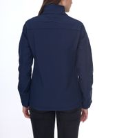 Giacca softshell SANTINO, giacca outdoor idrorepellente per donna o uomo, giacca per tutti i giorni in blu o nero