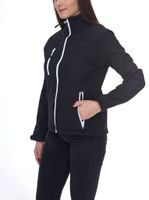 Giacca softshell SANTINO, giacca outdoor idrorepellente per donna o uomo, giacca per tutti i giorni in blu o nero