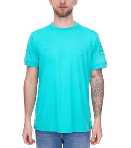 Mercedes-Benz AMG Petronas F1 Herren T-Shirt Kurzarm-Shirt Sommer-Shirt 701225460 003 Türkis