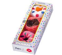 3 pairs of TASTIQ cotton socks with print, long socks in a stylish gift box Tas/1/CSX3 with pizza or donut print 3 pairs of TASTIQ cotton socks with print, long socks in a stylish gift box Tas/1/CSX3 with pizza or donut print