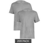Pack of 2 PUMA Base children's sports shirts for boys & girls, sustainable cotton T-shirt with logo 678577 01 grey melange Pack of 2 PUMA Base children's sports shirts for boys & girls, sustainable cotton T-shirt with logo 678577 01 grey melange