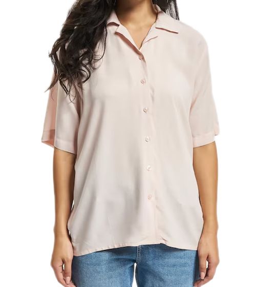 Denim Project women's summer blouse short-sleeved shirt striped everyday blouse DPW7001 W036 pink