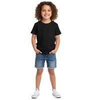 Pack of 2 PUMA Base children's sports shirts for boys and girls, sustainable cotton T-shirt with logo 678577 gray, dark blue or 678260 white, black