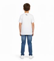 Pack of 2 PUMA Base children's sports shirts for boys and girls, sustainable cotton T-shirt with logo 678577 gray, dark blue or 678260 white, black