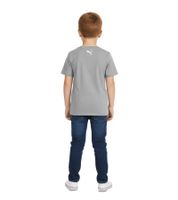 Pack of 2 PUMA Base children's sports shirts for boys and girls, sustainable cotton T-shirt with logo 678577 gray, dark blue or 678260 white, black