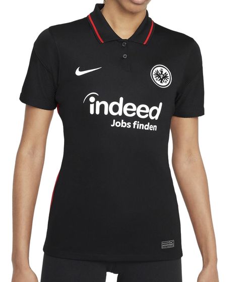 NIKE Eintracht Frankfurt women's home jersey 2021/22 training shirt with Dri-FIT technology short-sleeved shirt CV8196-011 black