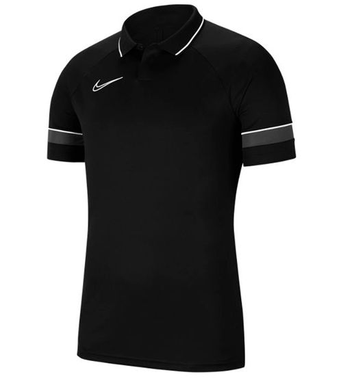 NIKE Dry Academy 21 men's polo shirt sports shirt with Dri-FIT technology training jersey CW6104-014 black