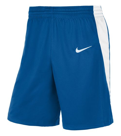 NIKE Team Men's Basketball Shorts with Dri-FIT Technology Training Pants with Mesh Insert NT0201-463 Blue/White