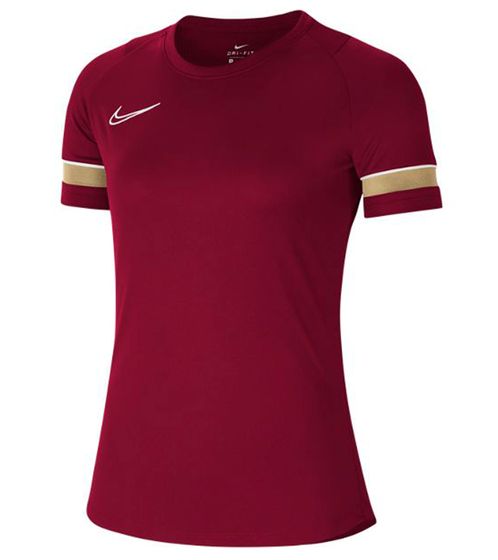 NIKE Academy 21 women's training shirt with Dri-FIT technology sports shirt short-sleeved shirt CV2627-677 red