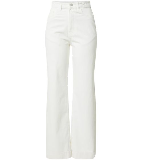 Denim Project Dpwfreja Bootcut pantalon évasé pour femme en jean style 5 poches pantalon en jean de tous les jours JIB-DPW-088 W010 blanc