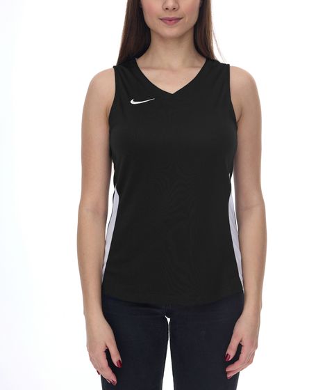 NIKE Team Basketball Damen Tank-Top mit DryFit Sport-Shirt Trainings-Shirt NT0211-010 Schwarz/Weiß