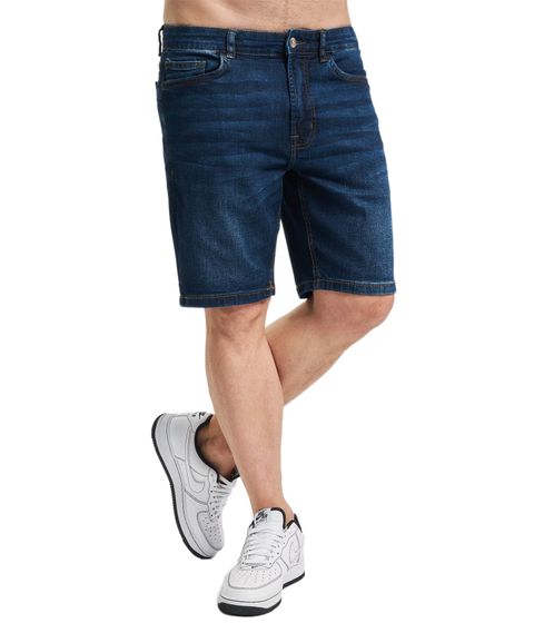 Denim Project Ohio Herren Jeans nachhaltige Bermuda-Shorts Sommer-Shorts DP-10023-038 558 Dunkelblau