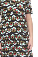 Aniston CASUAL mini-robe pour femme robe d'été évasée au look rétro 8556 9430 noir/coloré