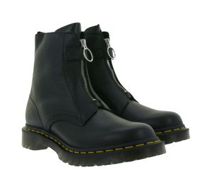 Dr. Martens Pascal Damen Echtleder-Schuhe Herbst-Boots mit Reißverschluss 32054001 Schwarz