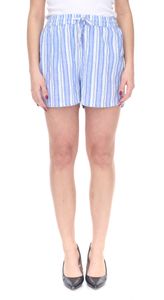 ONLY Toni Shorts Damen Sommer-Hose kurze Baumwoll-Shorts im Streifen-Design 2365 8134 Blau/Weiß