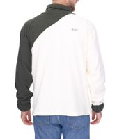 Denim Project Herren Fleece-Pullover schlichter Rollkragen-Pullover DP-10023-123 586 Weiß/Grün