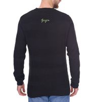 Denim Project Herren Strick-Pullover mit dezenter Musterung Baumwoll-Pullover Winter-Pullover Langarm-Shirt DP-10023-073 Weiß oder Schwarz