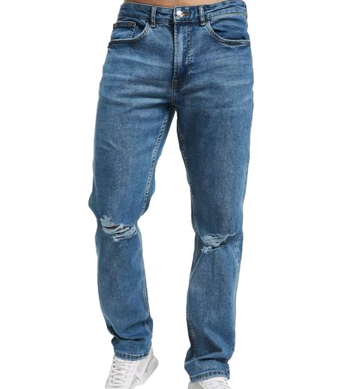 Denim Project Jeans nachhaltige Herren Denim-Hose im 5-Pocket-Style Alltags-Jeans Basic-Hose DP-10022-107 279 Blau