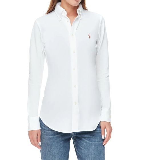 POLO RALPH LAUREN Heidi women's Oxford blouse with button-down collar cotton shirt 211664427003 white