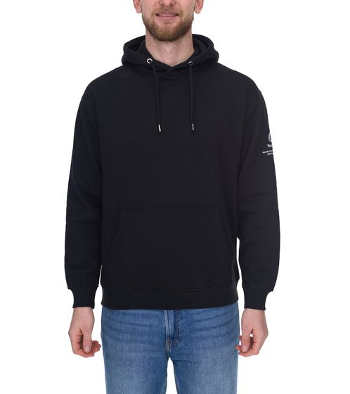 REDEFINED REBEL Clay Herren Baumwoll-Hoodie Kapuzen-Pullover Sweat-Pulli Langarm-Shirt 213212 Schwarz