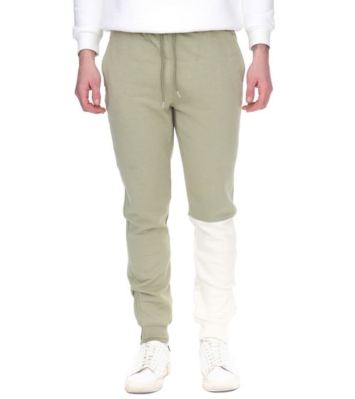 STAPLE Logan Herren lockere Jogger Jogging-Hose Sport-Hose Homewear 2209B7002 Grün/Beige