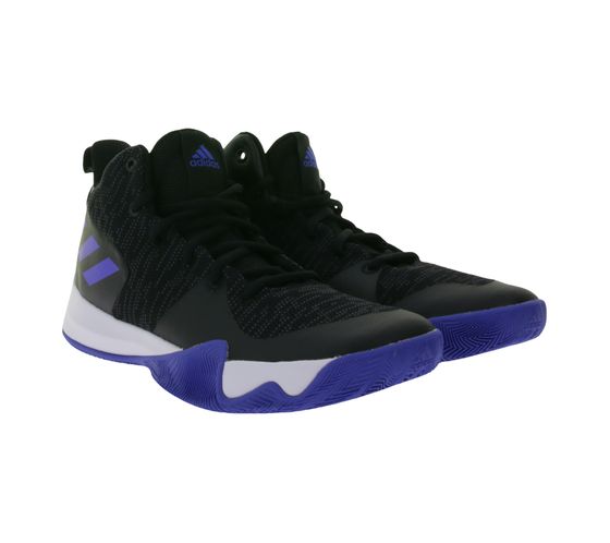 adidas Explosive Flash Herren Basketball-Schuhe mit Cloudfoam B43615 Sneaker Schwarz/Blau