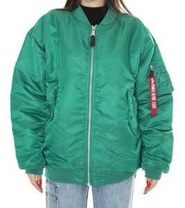 ALPHA INDUSTRIES MA-1 Core women's bomber jacket in oversized fit autumn jacket 108010 668 green