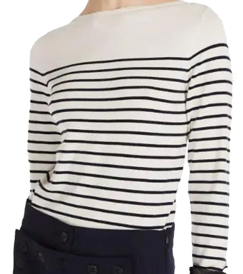 MaxMara Weekend pull rayé femme avec col bateau pull à manches longues 2353660333 336 Blanc