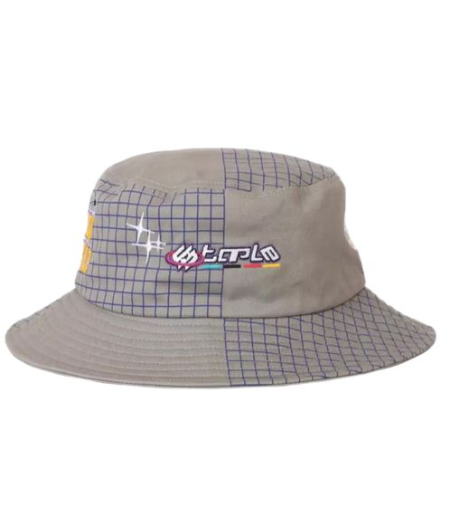 STAPLE men's trendy fisherman's hat stylish hat with logo print 2208X7033 gray