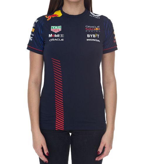 Oracle Red Bull Racing Formel 1 F1 Team Verstappen Pérez Damen T-Shirt mit Grafikdrucken Sport-Shirt TF2644 Navy